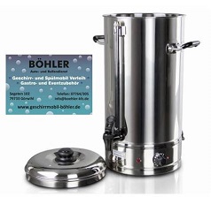 Glhwein Tee Kocher  Geschirrmobil Bhler Eventvermietung klein